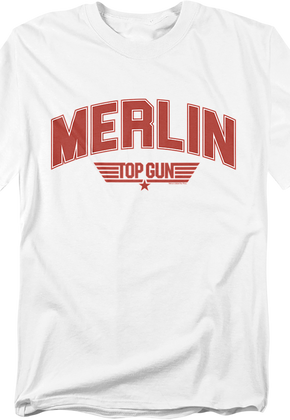 Merlin Chenille Letters Top Gun T-Shirt