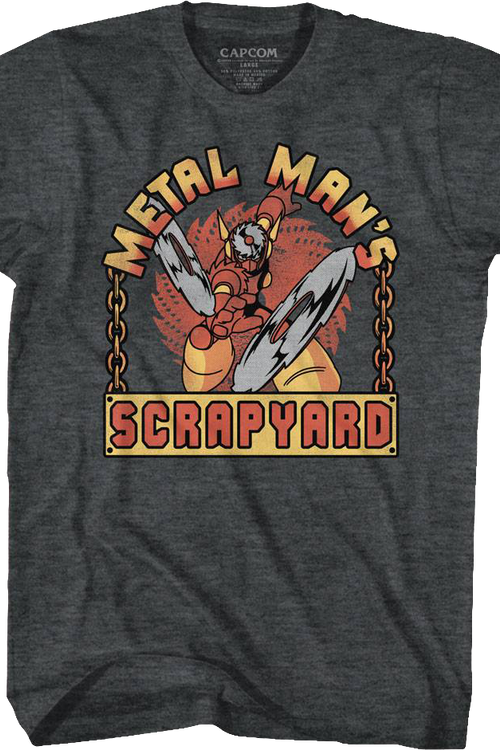 Metal Man's Scrapyard Mega Man T-Shirt