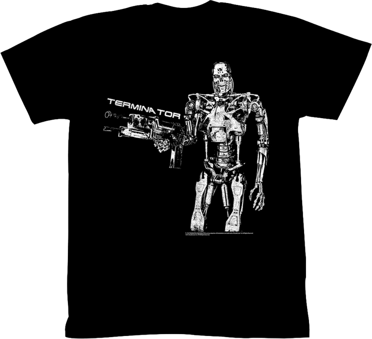 Metallic Skeleton Terminator T-Shirt