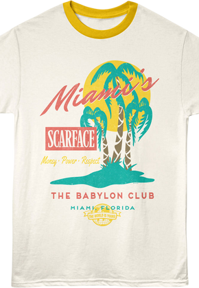 Miami's Babylon Club Scarface Ringer Shirt