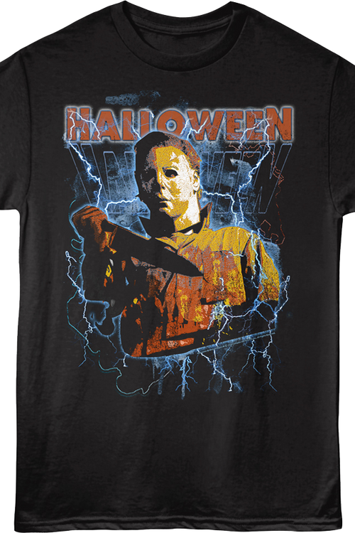 Michael Myers Lightning Bolts Halloween T-Shirt