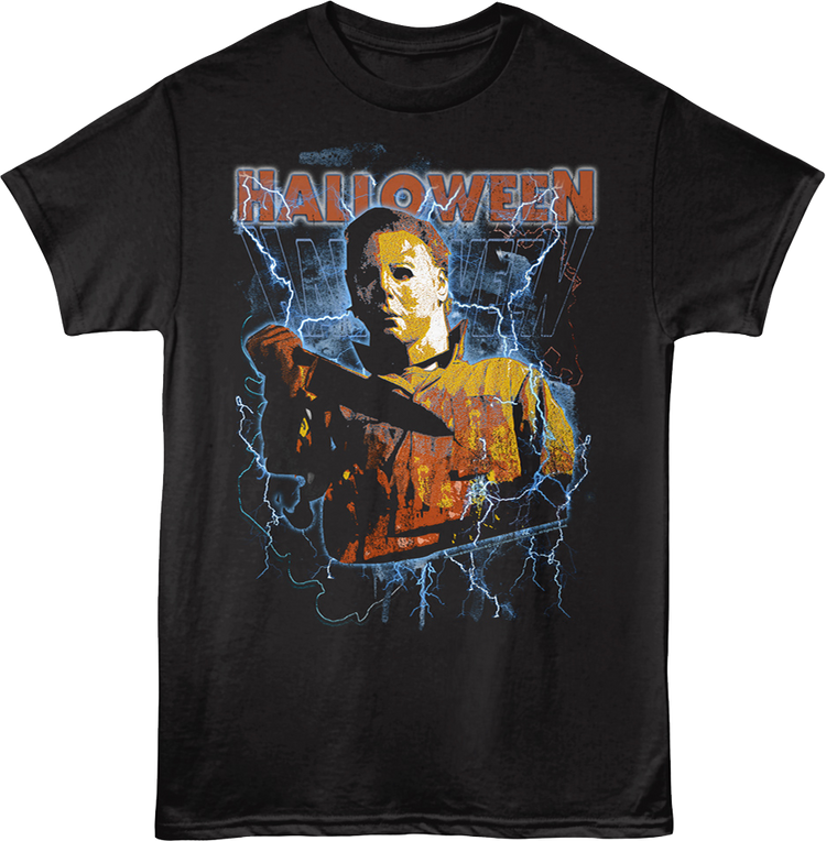 Michael Myers Lightning Bolts Halloween T-Shirt