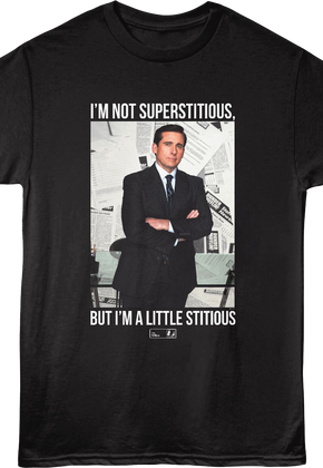 Michael Scott I'm Not Superstitious The Office T-Shirt