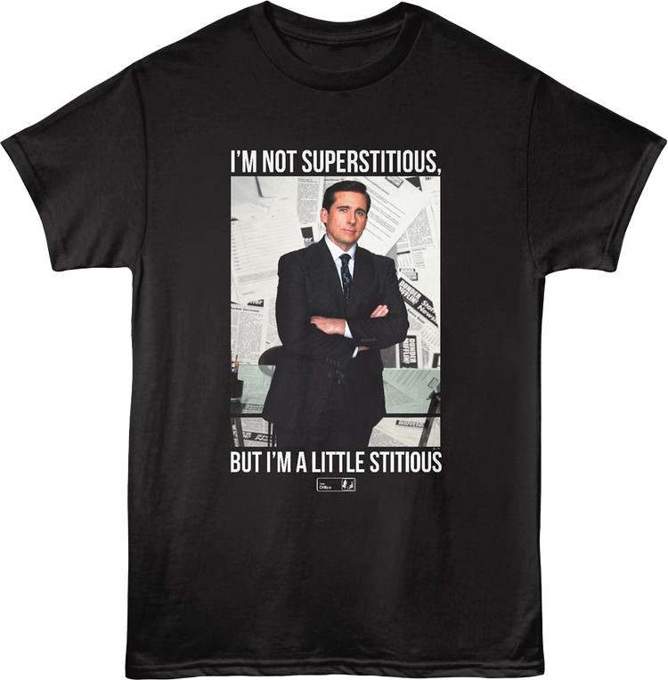 Michael Scott I'm Not Superstitious The Office T-Shirt