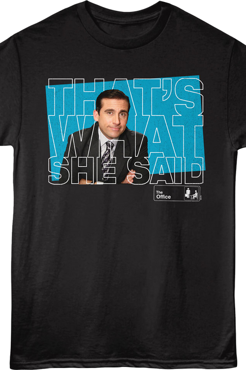 Michael Scott That's What She Said Block Letters The Office T-Shirt