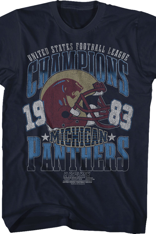 Michigan Panthers 1983 Champions USFL T-Shirt