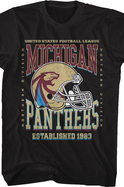 Michigan Panthers Established 1983 USFL T-Shirt