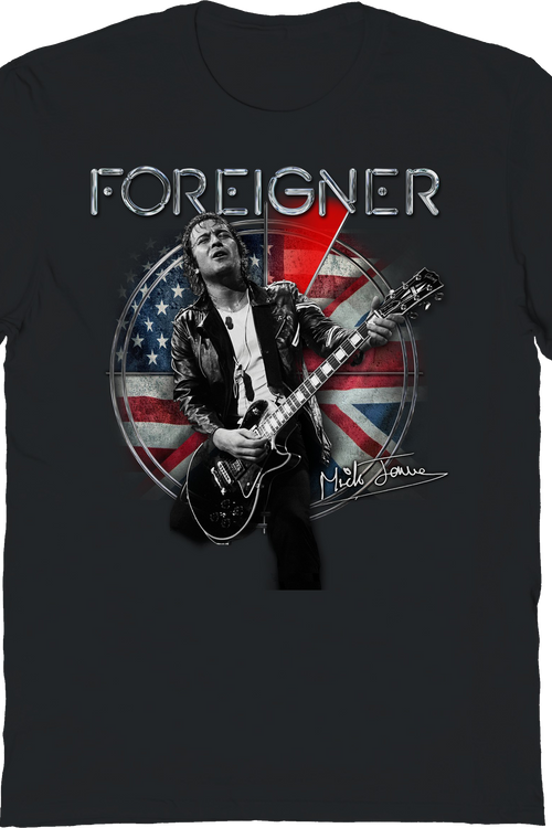 Mick Jones Autograph Foreigner T-Shirt