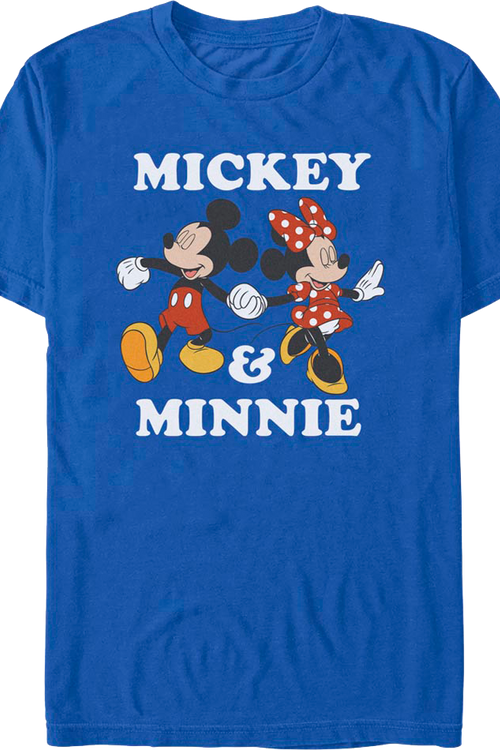 Mickey & Minnie Holding Hands Disney T-Shirt