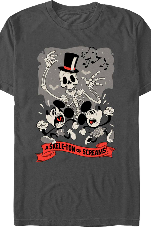 Mickey & Minnie Mouse A Skele-Ton Of Screams Disney T-Shirt