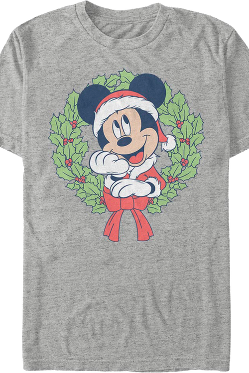 Mickey's Christmas Wreath Disney T-Shirt