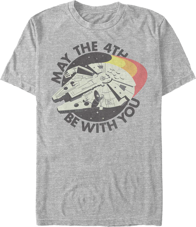 Millennium Falcon May The 4th Be With You Star Wars T-Shirt