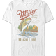 Gone Fishin' Miller High Life T-Shirt thumbnail