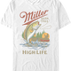 Gone Fishin' Miller High Life T-Shirt thumbnail