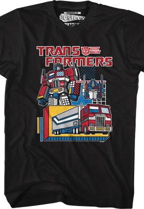Modern Optimus Prime Transformers T-Shirt
