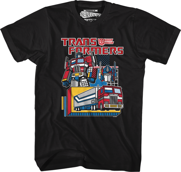 Modern Optimus Prime Transformers T-Shirt