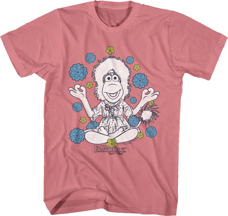 Mokey Meditation Flowers Fraggle Rock T-Shirt