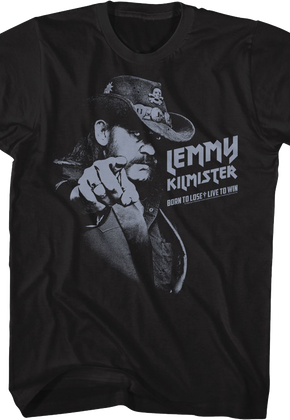 Monochrome Born To Lose Live To Win Point Lemmy T-Shirt