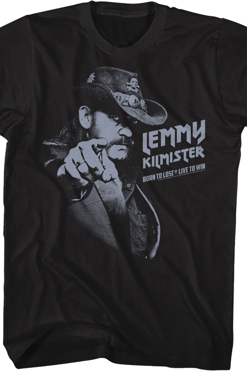 Monochrome Born To Lose Live To Win Point Lemmy T-Shirt