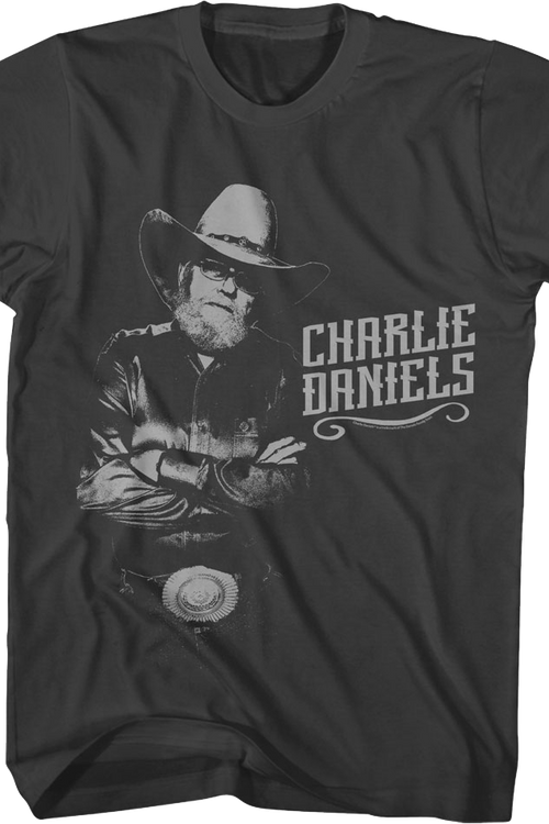 Monochrome Charlie Daniels T-Shirt