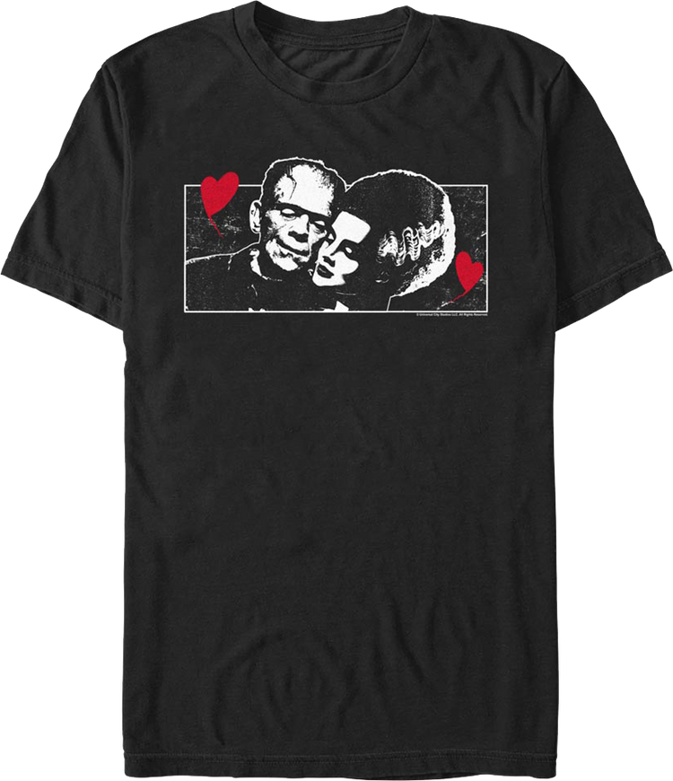 Monsters In Love Bride Of Frankenstein T-Shirt