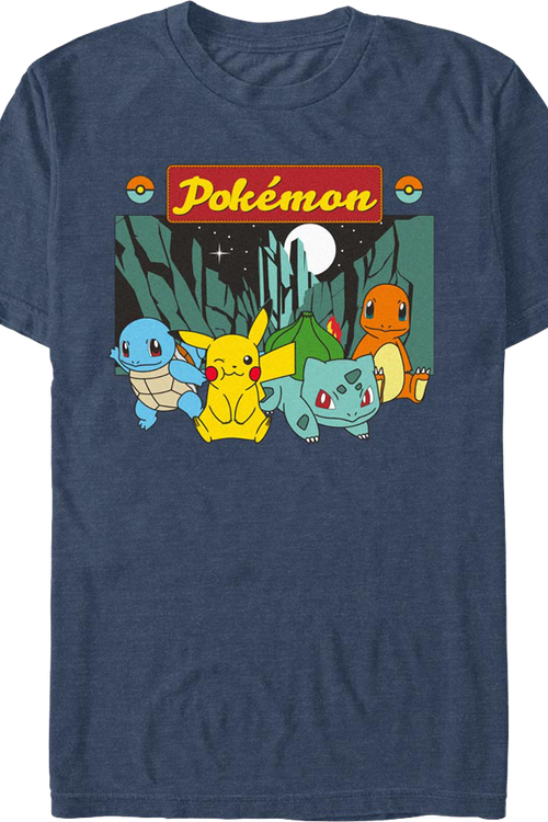 Moonlit Group Pokemon T-Shirt