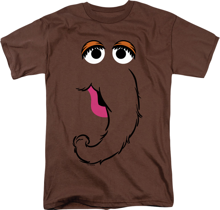 Mr. Snuffleupagus Face Sesame Street T-Shirt