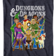 Navy Heather Animated Friends Dungeons & Dragons T-Shirt thumbnail
