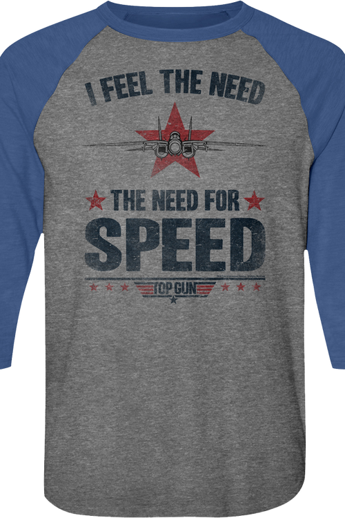 Need For Speed Top Gun Raglan Baseball Shirt
