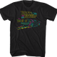 Neon DeLorean Back To The Future T-Shirt thumbnail