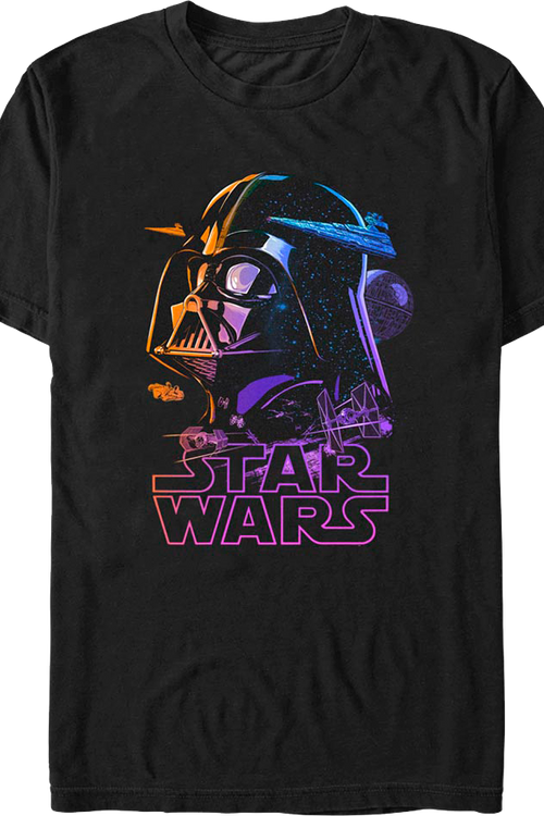 Neon Galactic Empire Darth Vader Star Wars T-Shirt