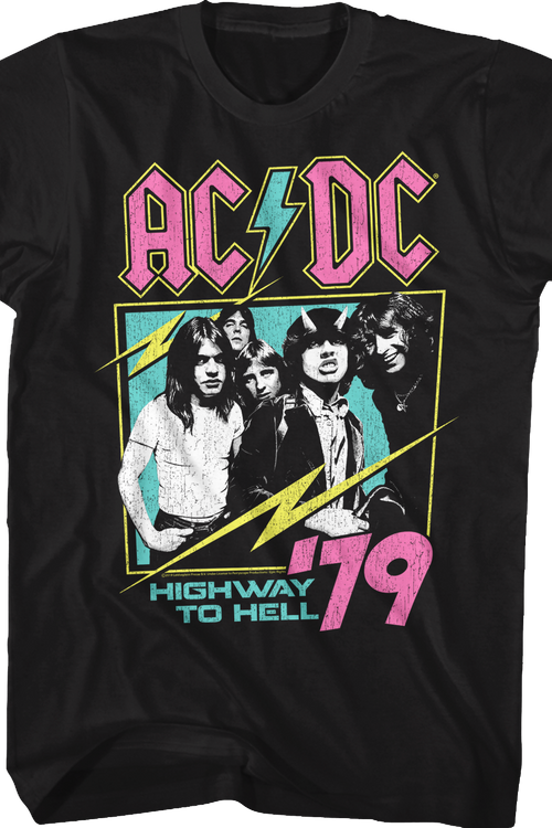 Neon Highway To Hell ACDC Shirt