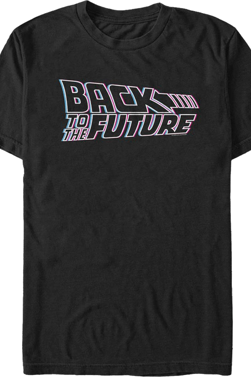 Neon Movie Logo Back To The Future T-Shirt