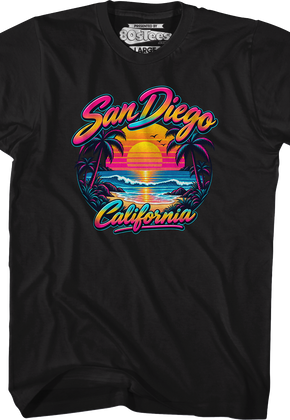 Neon San Diego California T-Shirt