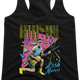 Ladies Neon Zack Morris Saved By The Bell Racerback Tank Top thumbnail