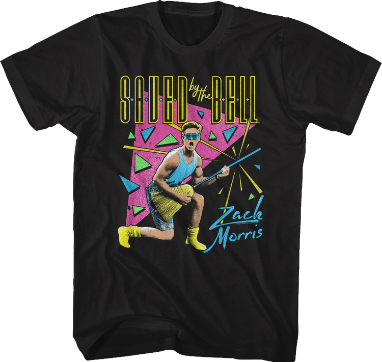 Neon Zack Morris Saved By The Bell T-Shirt