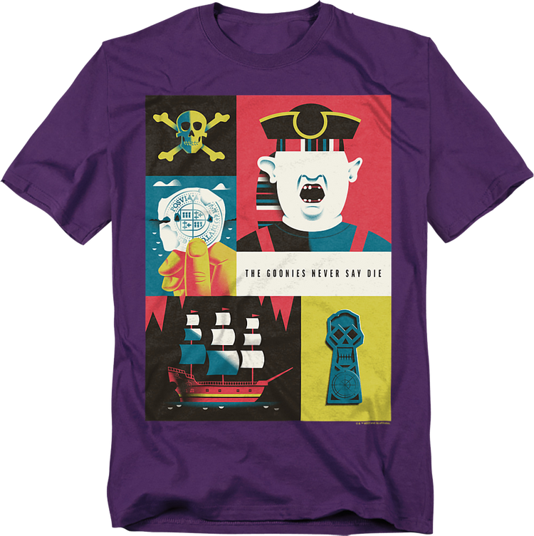 Never Say Die Collage Goonies T-Shirt