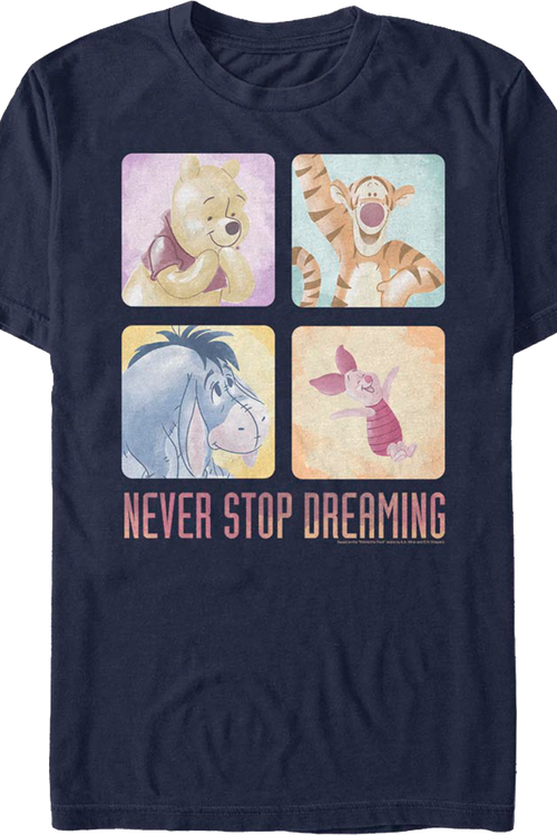 Never Stop Dreaming Winnie The Pooh T-Shirt