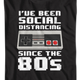 Nintendo Controller Social Distancing Since The 80's T-Shirt thumbnail