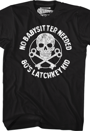 No Babysitter Needed 80's Latchkey Kid T-Shirt