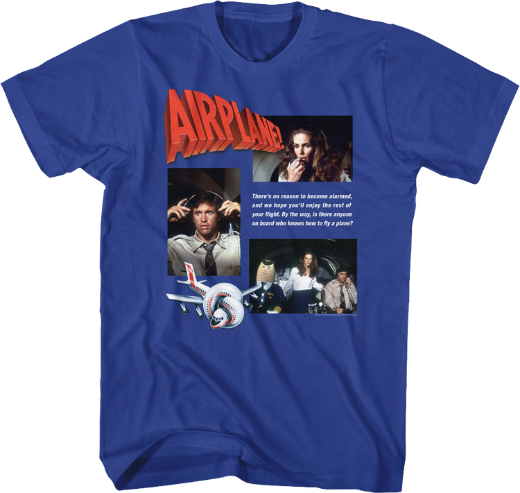 No Reason To Become Alarmed Airplane T-Shirt