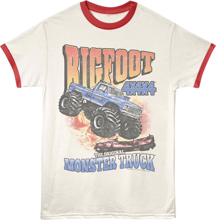 OG Monster Truck Bigfoot Ringer Shirt