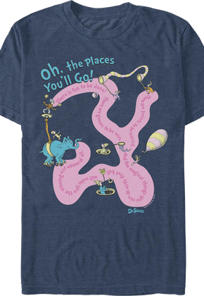 Oh, The Places You'll Go Journey Dr. Seuss T-Shirt