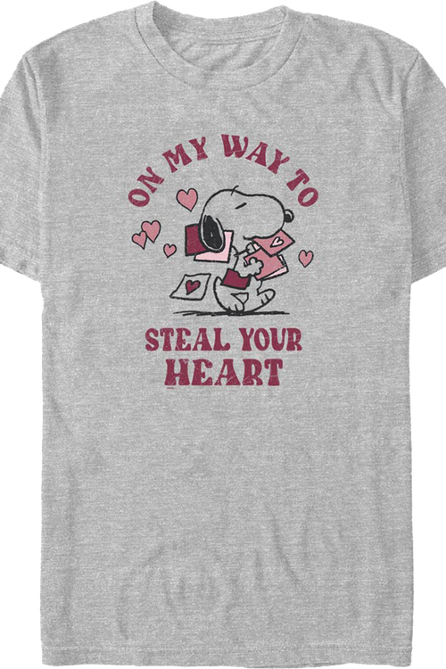 On My Way To Steal Your Heart Peanuts T-Shirt