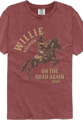 On The Road Again Willie Nelson Comfort Colors Brand T-Shirt