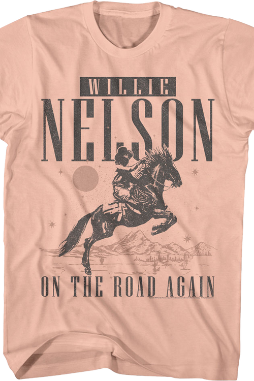 On The Road Again Willie Nelson T-Shirt