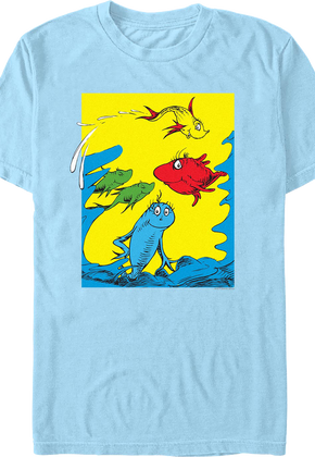 One Fish, Two Fish, Red Fish, Blue Fish Cover Dr. Seuss T-Shirt