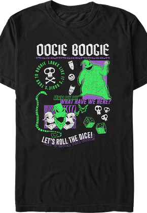 Oogie Boogie Roll The Dice Nightmare Before Christmas T-Shirt