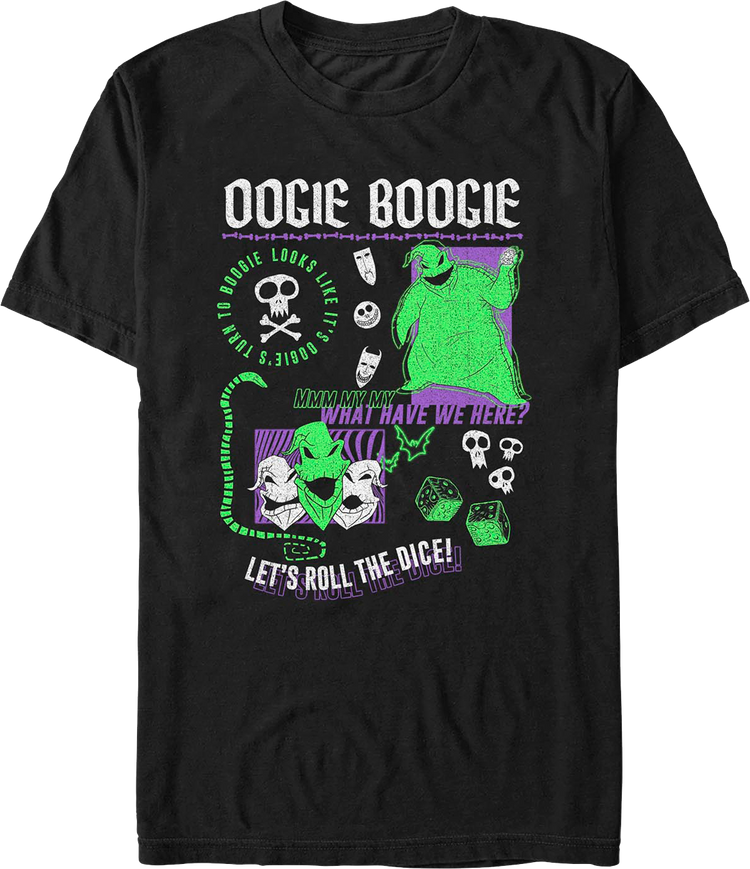 Oogie Boogie Roll The Dice Nightmare Before Christmas T-Shirt
