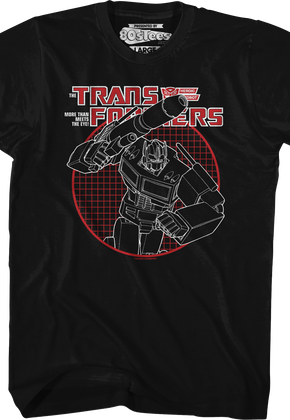 Optimus Prime Circle Grid Transformers T-Shirt